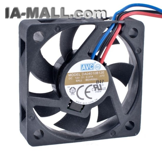 AVC DA04010B12E DC12V 0.07A Double Ball Bearing Fan