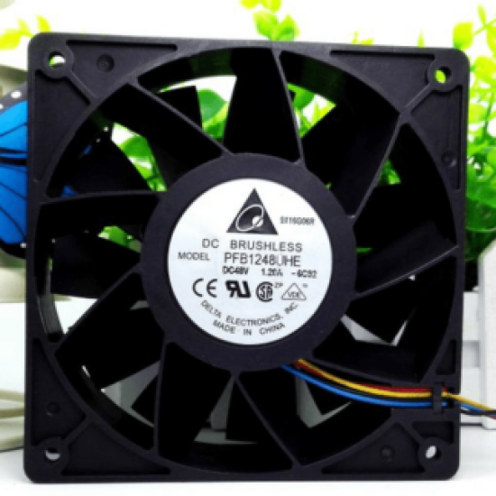 delta PFB1248UHE DC48V 1.2A 12CM 4wire cooling fan