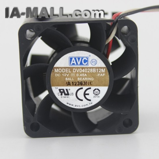 AVC DV04028B12M 12V 0.45A 4CM industrial computer cooling fan