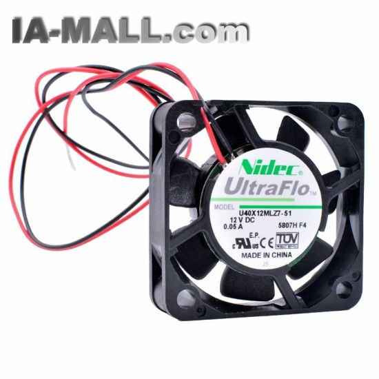 Nidec U40X12MLZ7-51 DC12V 0.05A cooling fan