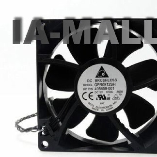 Delta QFR0812SH DC12V 0.50A 8CM 4-lines Cooling Fan