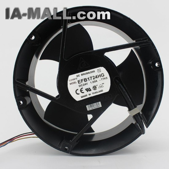 EFB1724HG 24V 1A  17CM 3 leaf double ball fan