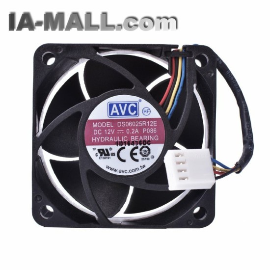 AVC DS06025R12E DC12V 0.2A 4wire hydraulic bearing fan