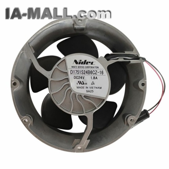 Nidec D1751S24B6CZ-16 DC24V 1.8A ABB inverter fan