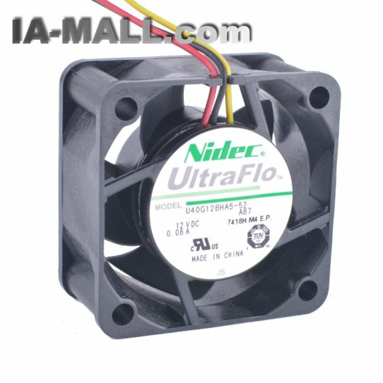 Nidec U40G12BHA5-52 A87 12V 0.08A cooling fan