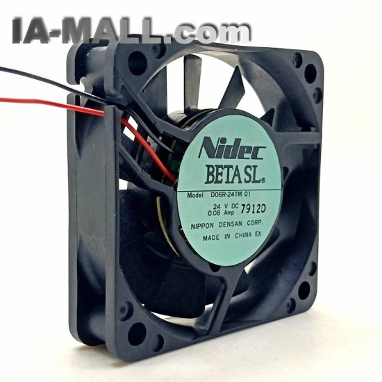 Nidec D06R-24TM DC24V 0.08A 2-wires Industrial Inverter cooling fan