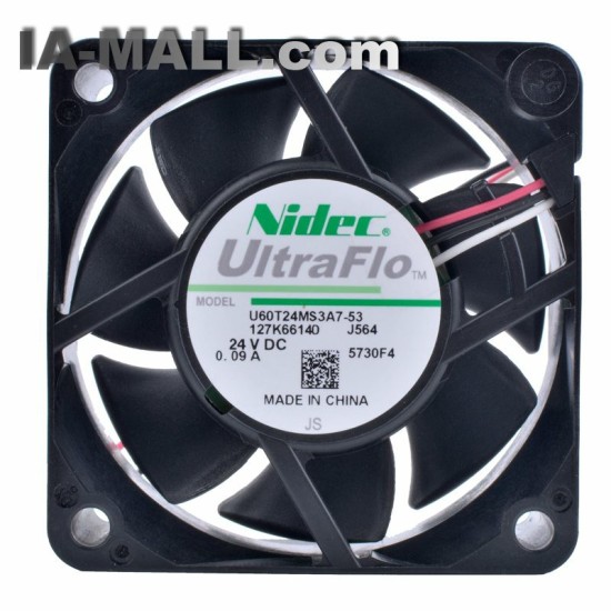 Nidec U60T24MS3A7-53 DC24V 0.09A inverter cooling fan