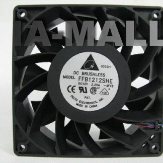 Delta FFB1212SHE 12cm 120*120*38MM DC 12V 2.25A Cooling Computer Case Server Fan