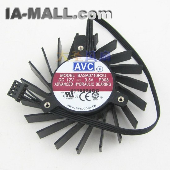 AVC BASA0710R2U DC12V 0.5A cooling fan