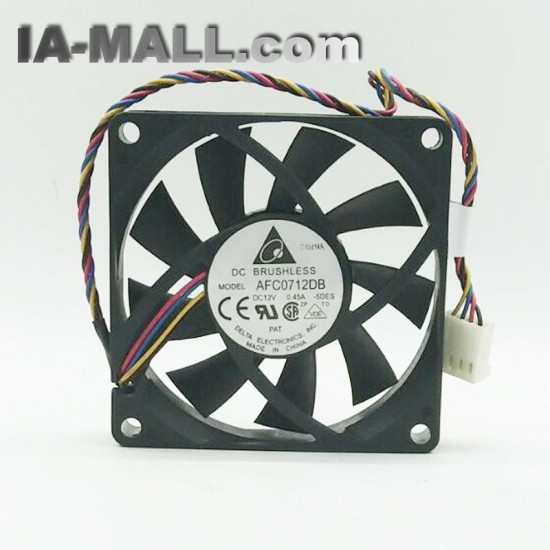 Delta AFC0712DB 7015 70*70*15MM DC 12V 0.45A 7CM 4-pin PWM Computer CPU Axial Cooling Fan