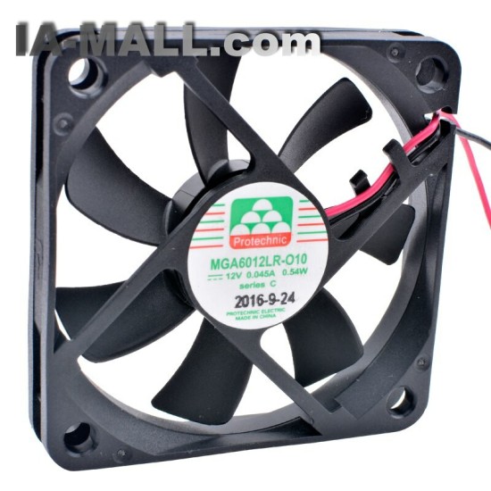 MGA6012LR-O10 DC 12V 0.54W 0.045A Ultra Quiet Slim Power Cooling Fan