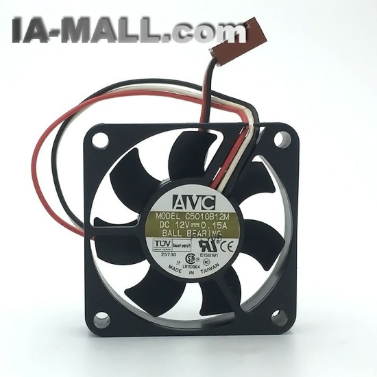 AVC C5010B12M 3-lines  DC12V 0.15A Dual Ball Bearing server inverter cooler cooling fan