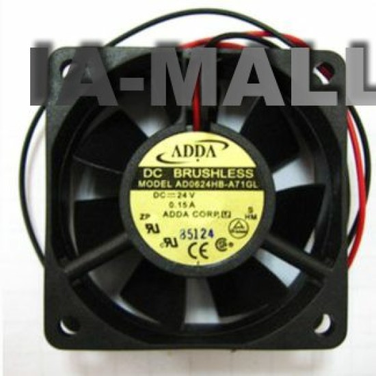 ADDA AD0624HB-A71GL DC24V 0.15A 2-Wires axial inverter Cooling Fan