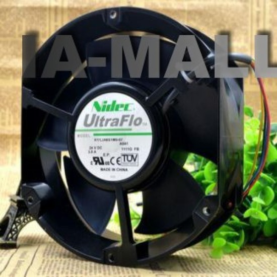 Nidec X17L24BS1M5-07 A041 DC24V 3.8A 17CM Axial Flow Cooling Fan