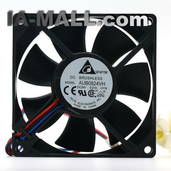 delta AUB0824VH DC24V 0.21A  8CM  3-wire cooling fan