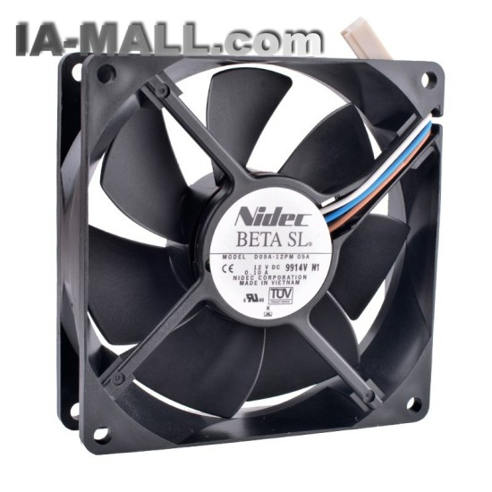 Nidec D09A-12PM 05A DC12V 0.10A Double ball bearing fan