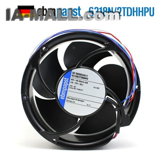 ebmpapst 6318N/2TDHHPU 48V 43W IP68 waterproof cooling fan