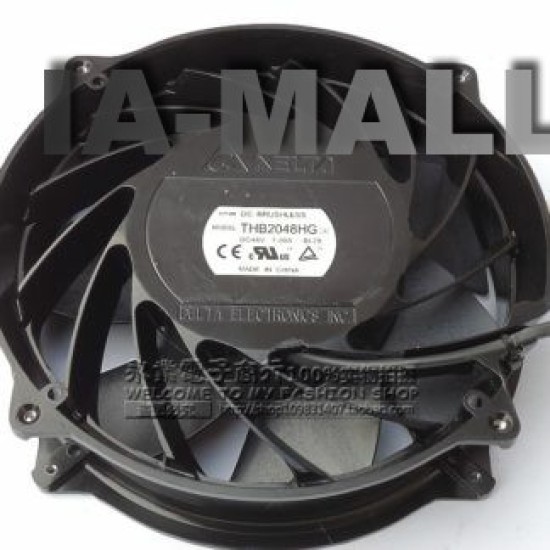 Delta THB2048HG -BL28 DC 48V 7.00A  4-wire Server Round Fan