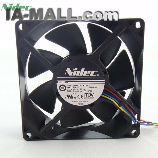 Nidec T92C12MS1A7-57A02  DC12v 0.35a  cooling fan