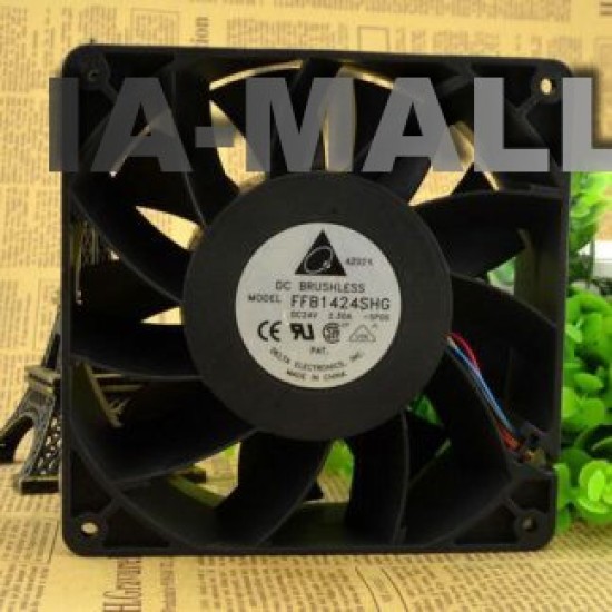 Delta FFB1424SHG DC24V 2.30A 140*140*50mm 4-wire cooling fan