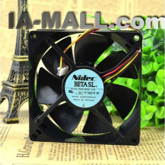 Nidec D09A-48TS1 01B DC 48V 0.09A 9CM 90*90*25mm 3 Lines Cooling Fan