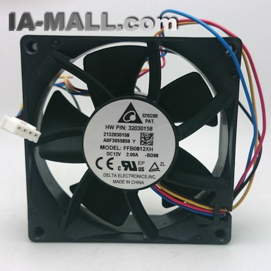 Delta FFB0812XH DC12V 2A 4Lines  Axial Server Cooling Fan