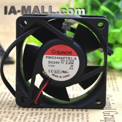 SUNON PMD2406PTB1-A 60*60*25 24V 6.0W 6CM 2wire double ball inverter fan