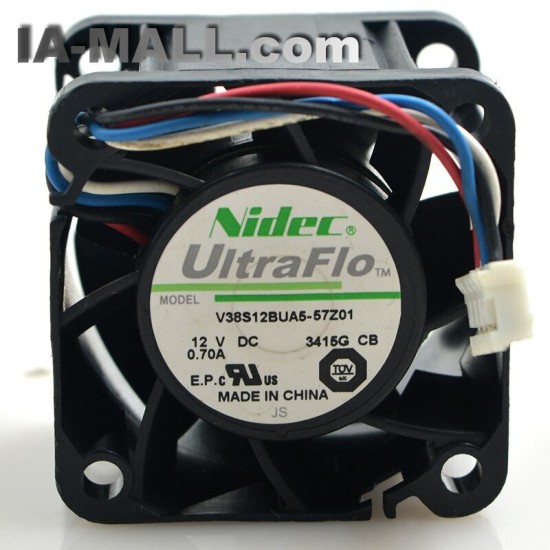 Nidec W40S12BUA5-15 DC12V 0.55A 4-pin PWM axial flow cooling fan