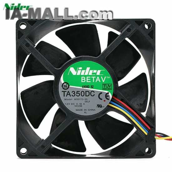 Nidec TA350DC M35172-35 WC236 9CM 12V 0.55A axial cooling fan