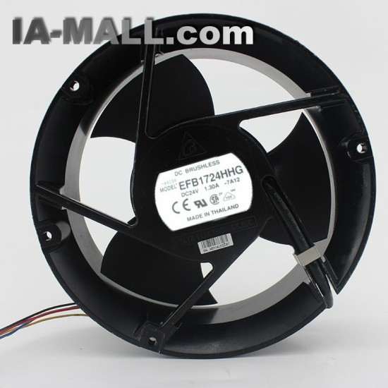 Delta EFB1724HHG-7A12 24V 1.3A 17CM  3wire cooling fan