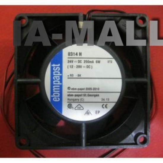 EBMPAPST 8314 H 8CM 8032 24V 6.0W Inverter cooling fan EBMPAPST 8314 H 8CM 8032 24V 6.0W Inverter cooling fan