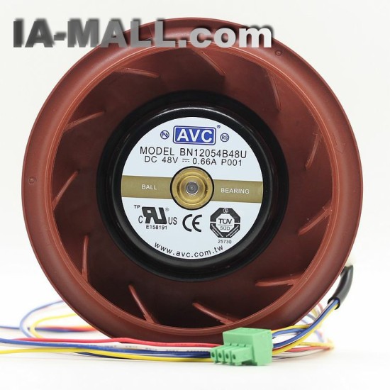 AVC BN12054B48U P001 48V 0.66A Centrifuge 4PIN cooling fan