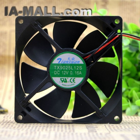 Tianxuan TX9025L12S 90*90*25mm 12V 0.16A axial cooling fan