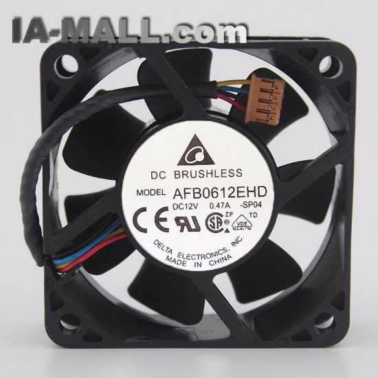 Delta AFB0612EHD DC12V 0.47A 6CM 4-line Double Ball  Cooling Fan