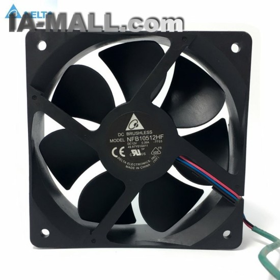 Delta NFB10512HF-7F03 DC 12V 0.39A 3-wire 3-pin connector 70mm 105x105x32mm Server Square Cooling fan