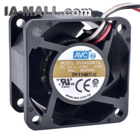 AVC DV04028B12L DC12V 0.36A Silent Airflow Cooling Fan