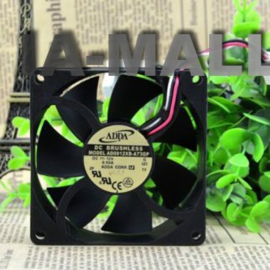 ADDA AD0812XB-A73GP DC12V 0.55A 8CM three line cooling fan