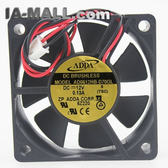 ADDA AD0612HB-D70GL DC 12V 0.13A double ball bearing cooling fan