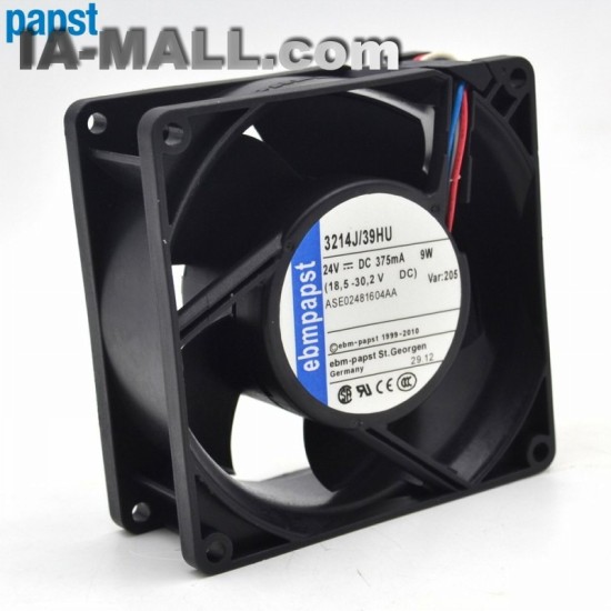 ebmpapst 3214J/39HU DC24V 9W 2-wire Server Square Cooling fan