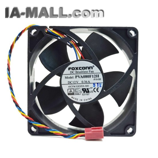 Foxconn PVA080F12H 8cm DC12V 0.36A 4-wires cooling fan
