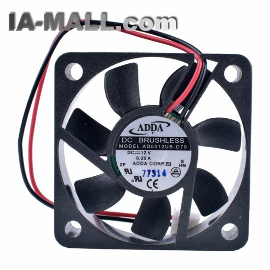 ADDA AD5012UB-D70 DC12V 0.2A double ball bearing cooling fan