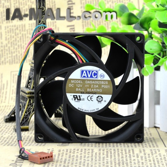 AVC DASA0925B2S 12V 2.0A 9CM 4-wire PWM temperature control fan