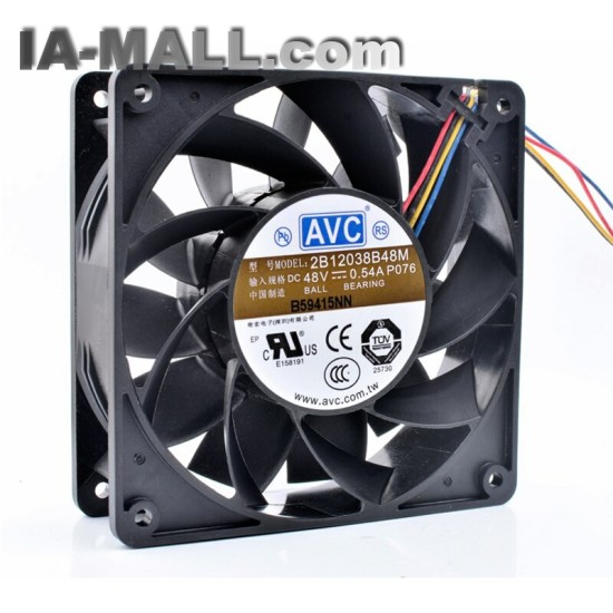 AVC 2B12038B48M DC48V 0.54A 4line server inverter cooling fan