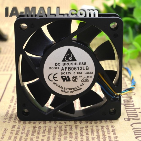 Delta AFB0612LB 12V 0.10A 4-wire PWM temperature control CPU mute cooling fan