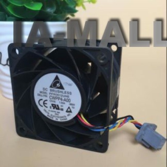 Delta PFR0612UHE DC12V 1.50A 6CM 4-wire Server Large Air Cooling Fan