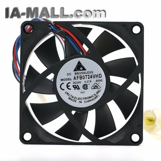 Delta AFB0724VHD DC24V 0.27A 70*70*20mm Inverter Dual Ball Bearing Cooling Fan