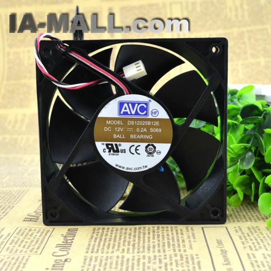 AVC DS12025B12E 120*120*25mm 4-pin  cooling fan