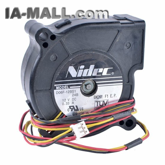 Nidec D06F-12BS1 12V 0.33A Double Ball Bearing Blower Fan