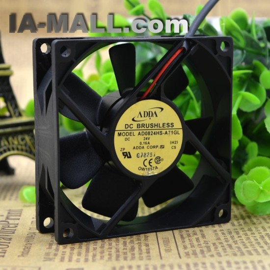 ADDA AD0824HS-A71GL DC24V  8CM 0.16A inverter cooling fan