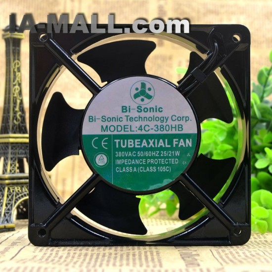 Bi-Sonic 4C-380HB AC380V 12CM 2-wires cooling fan